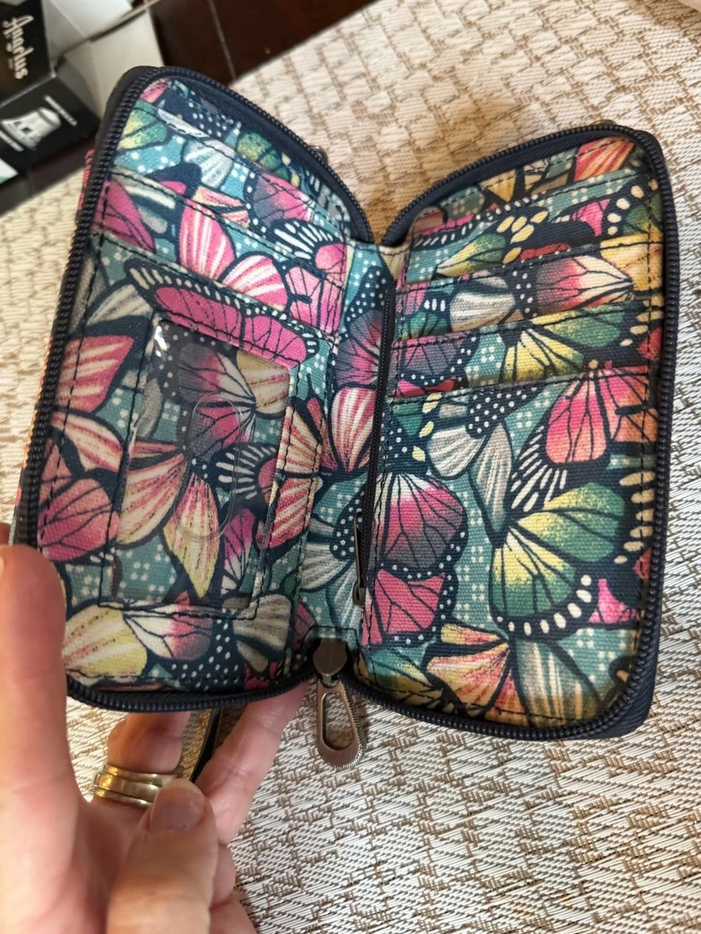 Sakroots Artist Circle collection wristlet wallet